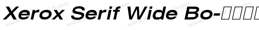 Xerox Serif Wide Bo字体转换